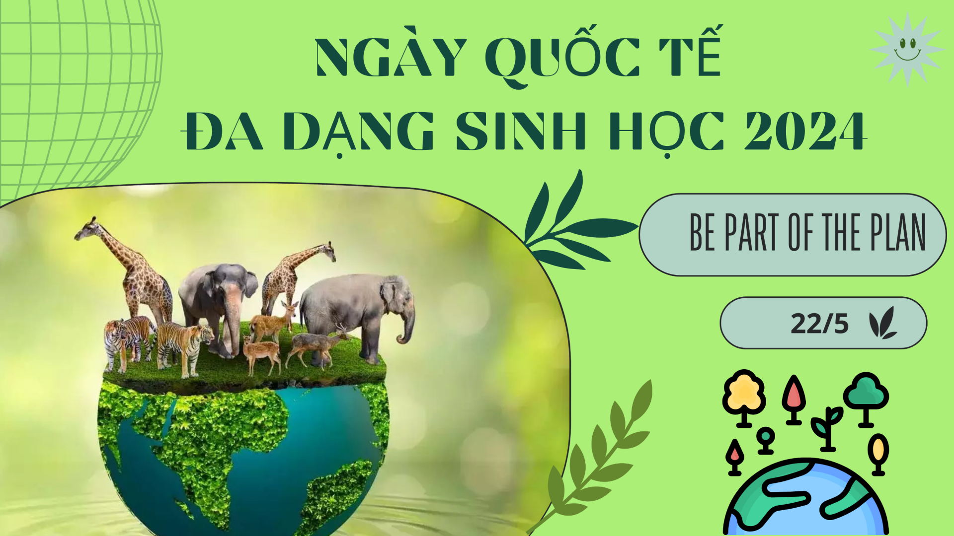 Hưởng ứng ngày Quốc tế đa dạng sinh học (22/5), ngày Môi trường thế giới (05/6), Tháng hành động vì môi trường năm 2024